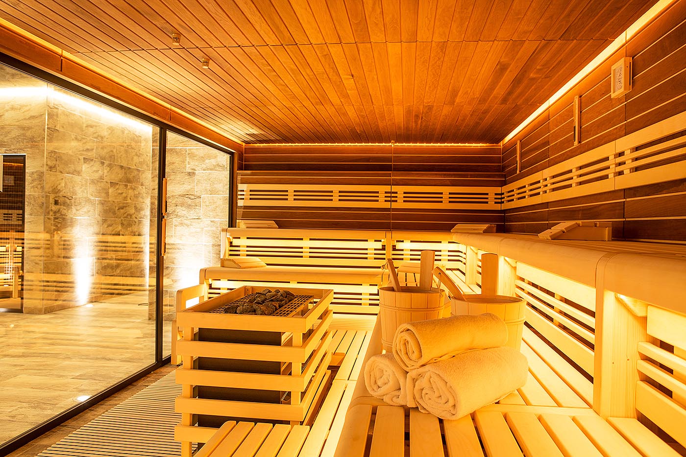 Sauna for gym: consulting + planning + construction. | corso