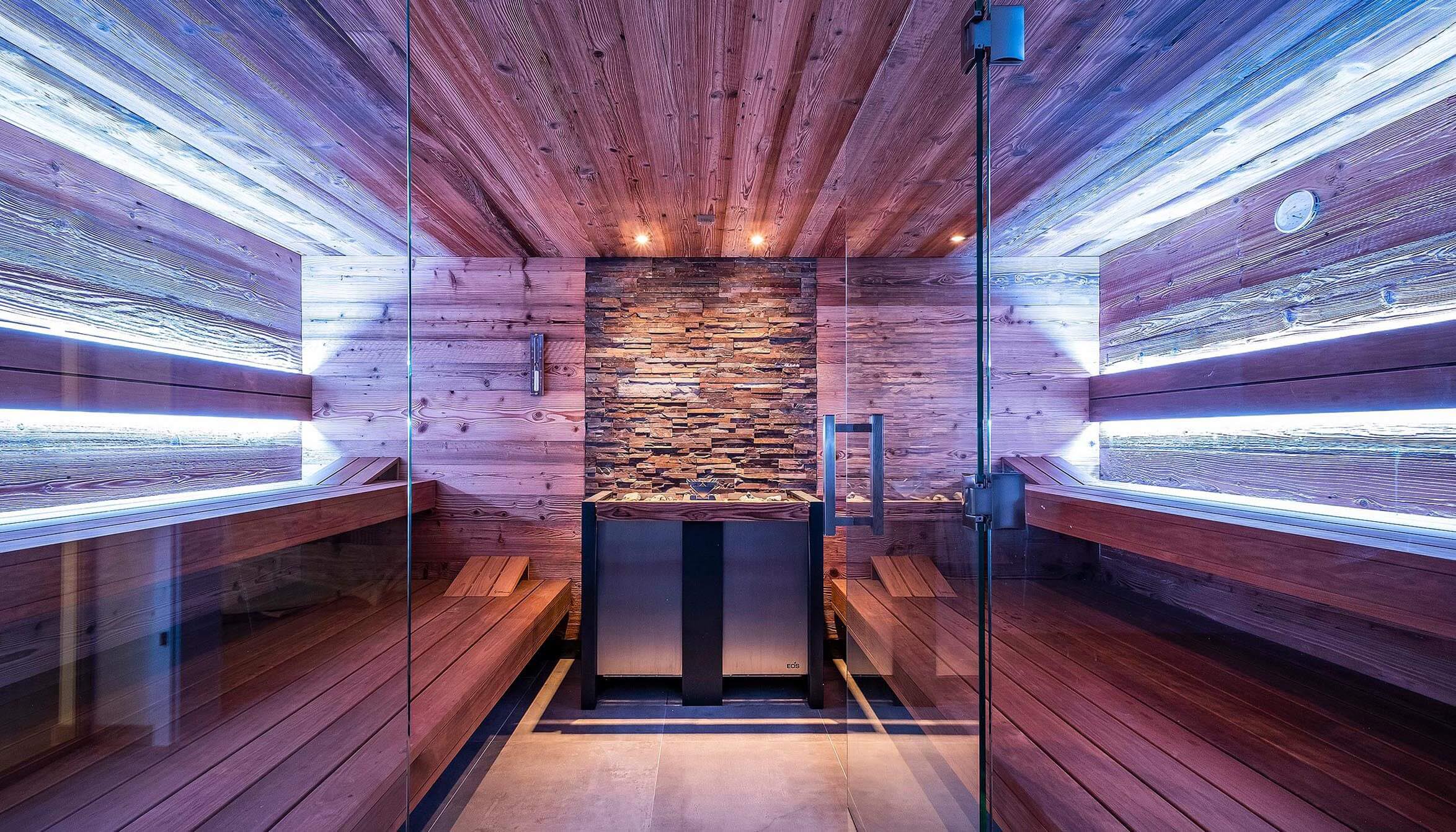 Wellness at home: indoor sauna, steam bath, infrared. CORSO